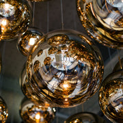 MIRROR BALL 25 PENDANT LED GOLD-JB