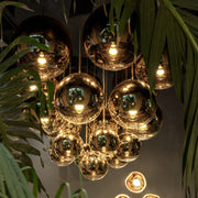 MIRROR BALL 25 PENDANT LED GOLD-JB