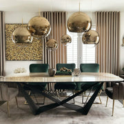 MIRROR BALL 25 PENDANT LED GOLD-JB